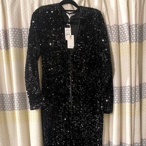 COPY - Good American black sequin jumpsuit
